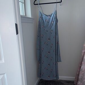 Reformation Blue Floral Maxi Dress (mimosa style)